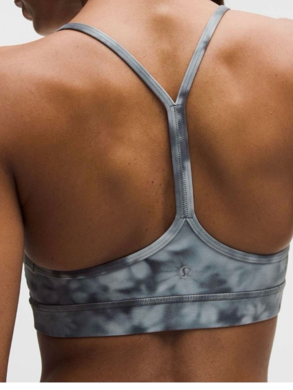 NWT Lululemon athletica Flow Y Nulu Bra in Meadow Haze Grey Multi - Picture 3 of 8